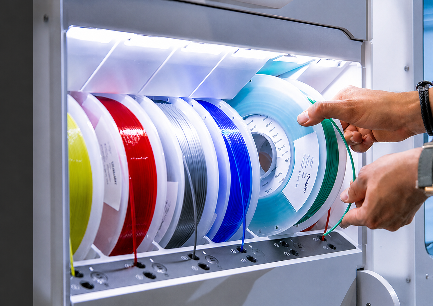 UltiMaker S8 Material Station dengan 6 Spool